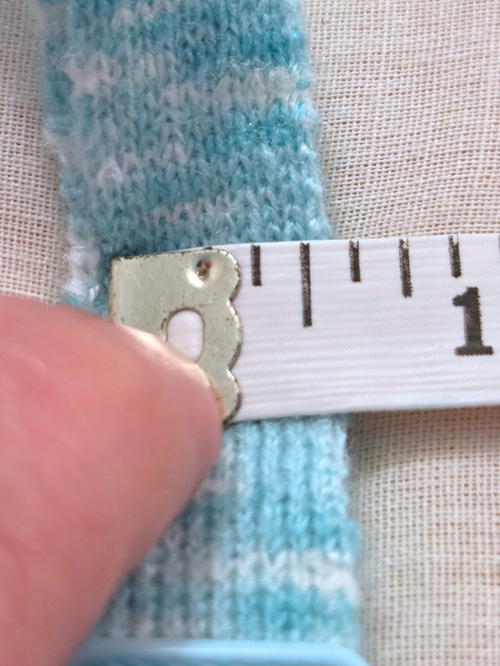 Torrid Aqua Blue Chevron Pointelle Knit Cami Tank Top Size 2 - Picture 11 of 11